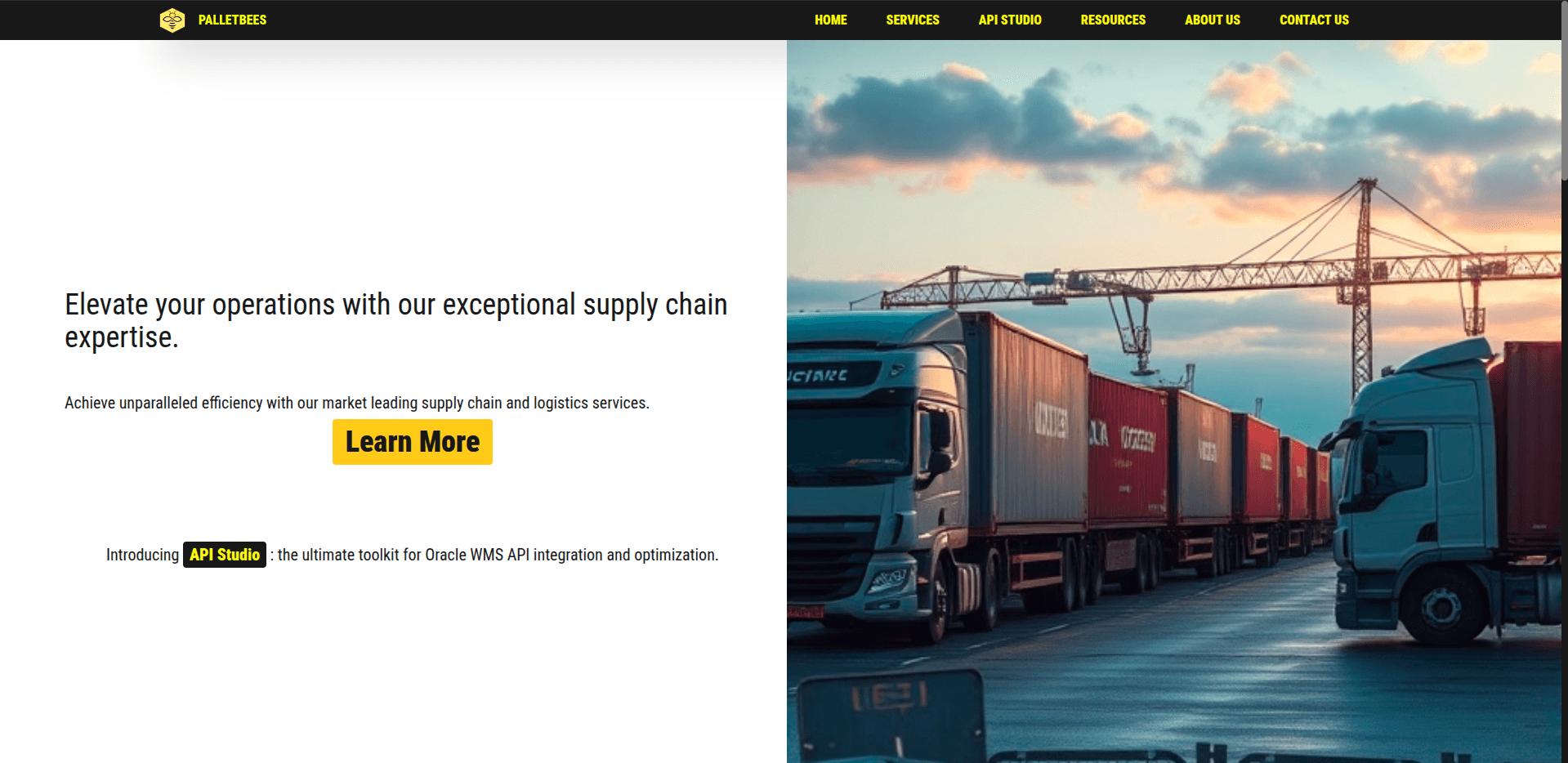 Palletbees platform interface